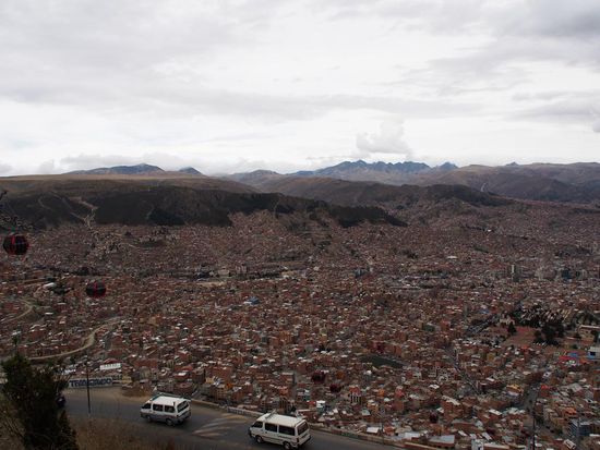 Aussicht von El Alto nach La Paz
