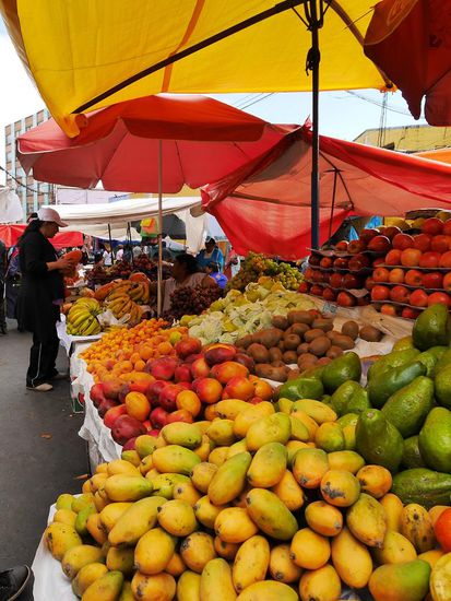 Früchte- und Gemüsemarkt von La Paz