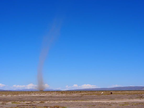 Grosse Windhose auf dem Weg nach San Juan