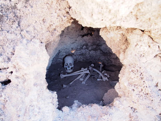 Einblick in die Gräber 