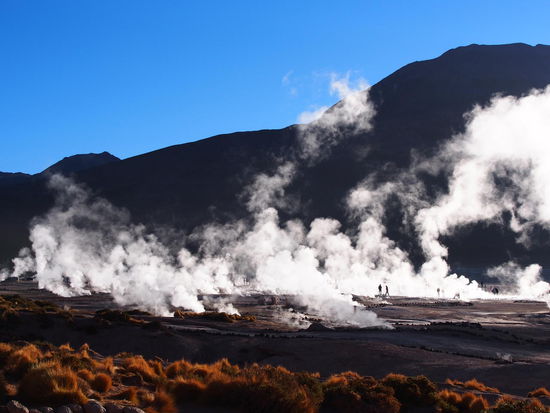 Morgens auf dem El Tatio Geysirfeld
