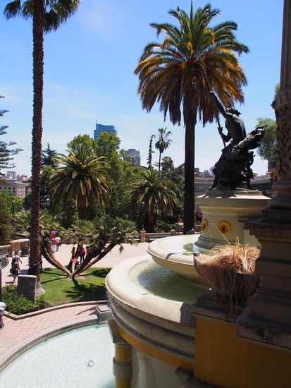 Neptunbrunnen am Cerro Santa Lucia