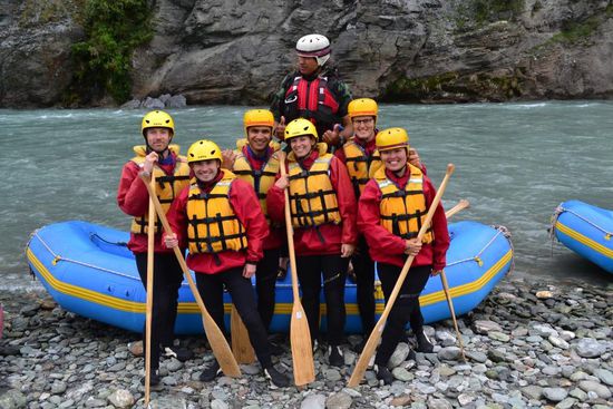 Unsere Rafting-Gruppe