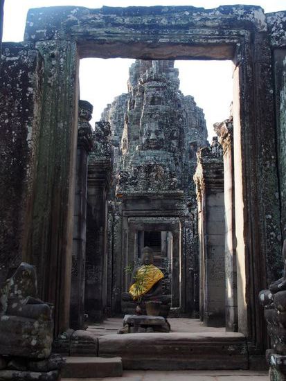 Beim Bayon Tempel