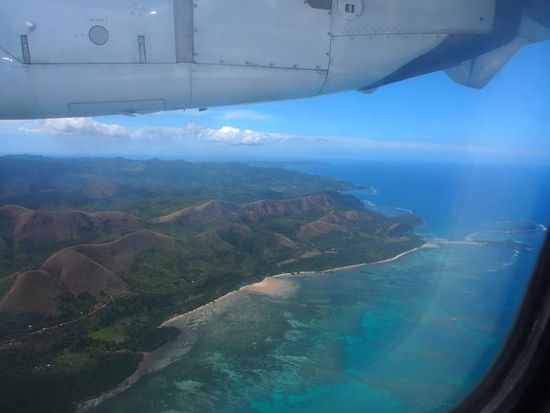 Anflug auf die Insel Busuanga