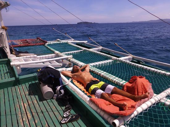 Pause zwischen den Tauchgängen