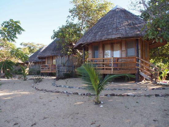 Unser Bungalow am Strand