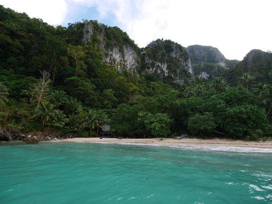 Unser Camp im Bacuit-Archipel