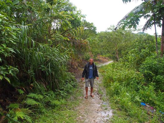 Der schlammige Weg zum Nuts Huts