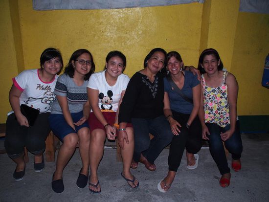 Mit Patricks Cousinen und den Töchtern