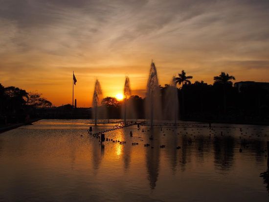 Sonnenuntergang im Rizal-Park