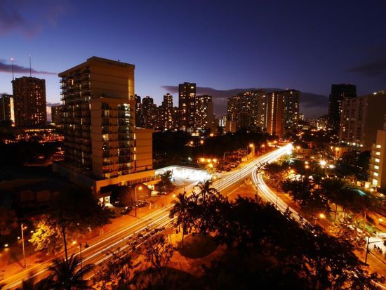 Waikiki am Abend