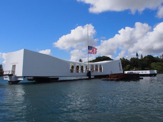 USS Arizona Memorial in Pearl Harbor