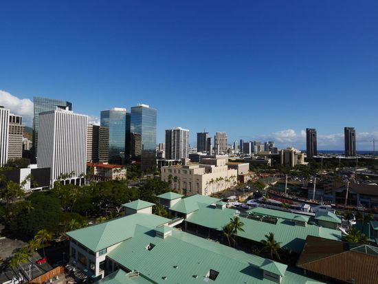 Aussicht vom Aloha Tower