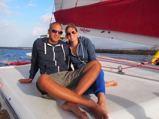 Auf der Segeltour