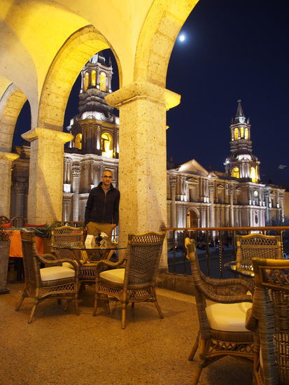 Abends am Plaza de Armas