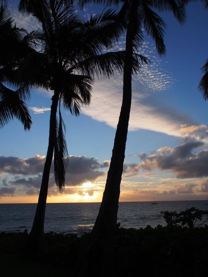 Sonnenuntergang in Kihei