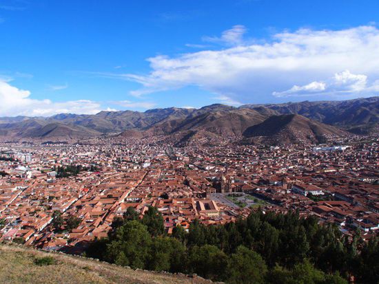 Ausblick auf Cusco von Sacsayhuaman