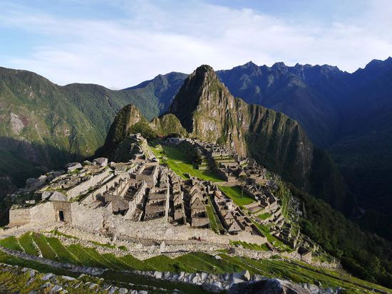 Machu Picchu am Morgen früh