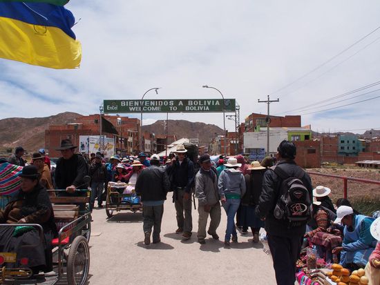Beim Grenzübergang nach Bolivien
