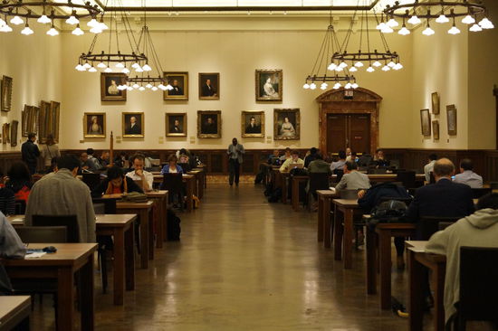 kleiner Lesesaal in der New York Public Library