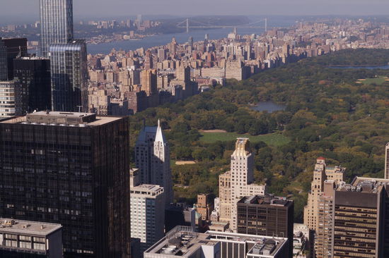Blick auf den Central Park vom Rockefeller Center aus