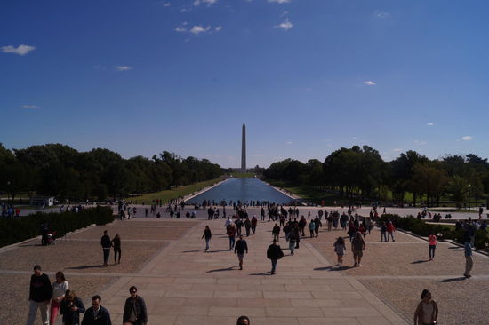 Blick vom Lincoln Memorial auf das Washington Monument