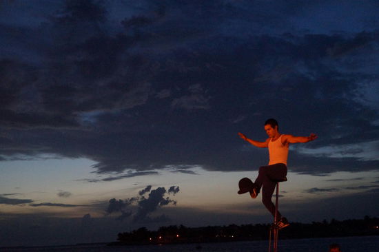 Künstler am Mallory Square Dock