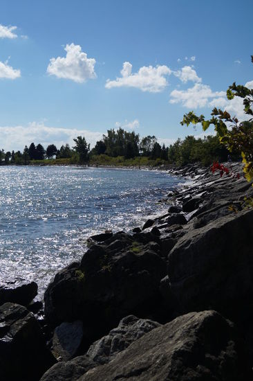 Ufer des Lake Ontario an den Scarborough Bluffs