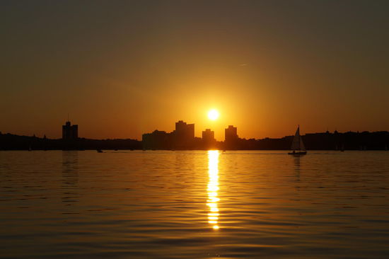 Sonnenuntergang am Charles River