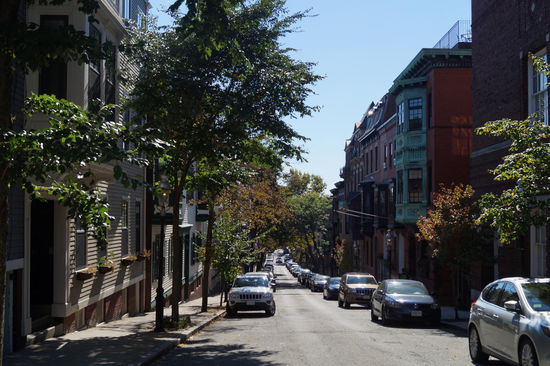 Wohnviertel am Fuße des Bunker Hill Monument