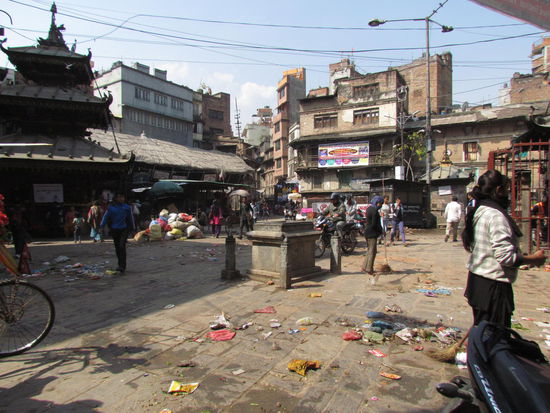 Assan Tole, einer der Hauptplätze in Kathmandus Altstadt