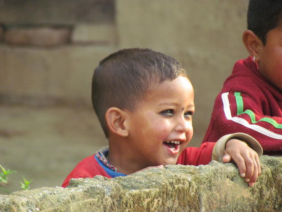 fröhliche Gesichter