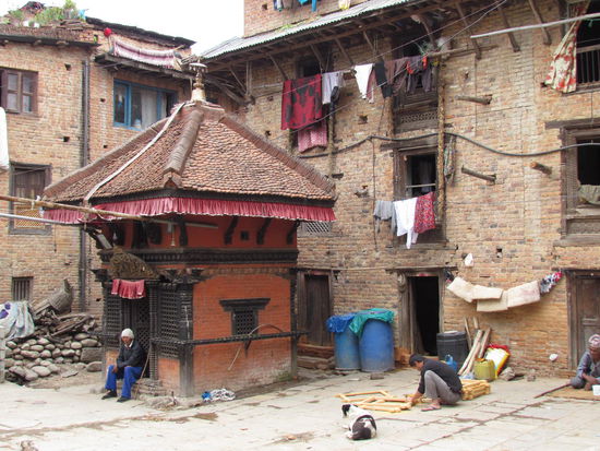 Dorfplatz in Bungamati