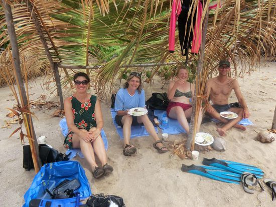 Mittagessen am Strand