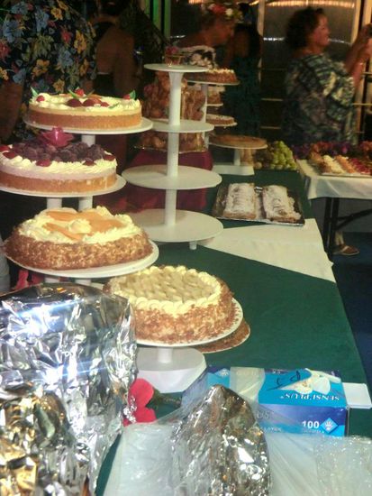 ein Teil der Desserts heute Abend