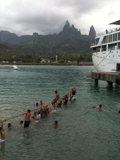 Ankerkette als Spielplatz