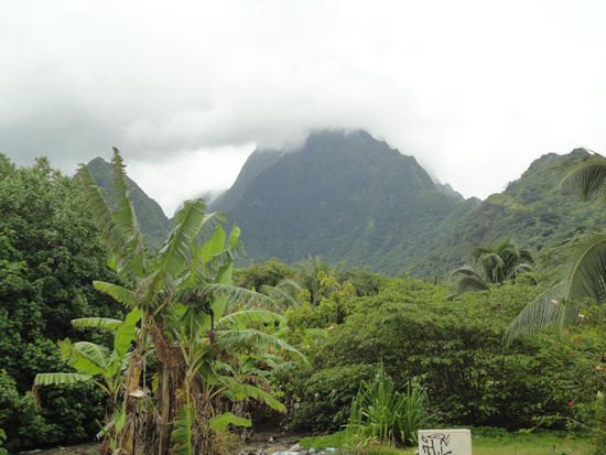 wolkenverhangene Landschaft auf Moores