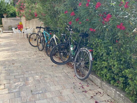 Mein Rad stand hinterm Hotel