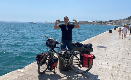 Angekommen im Hafen von Split.