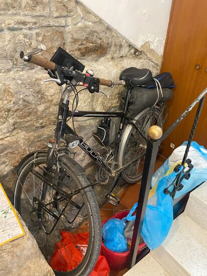 Das Rad fand auch seinen Platz.