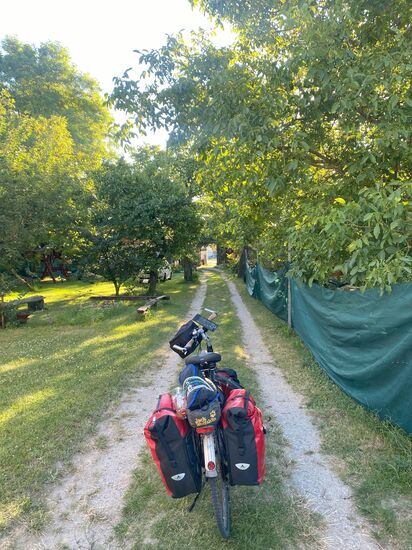 Abfahrt vom Campingplatz