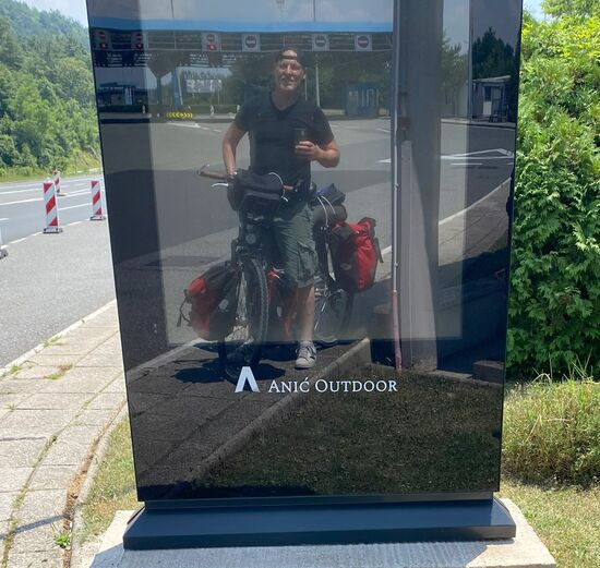 Perfekter Spiegel für ein Foto