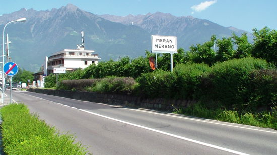 ....in Meran angekommen!