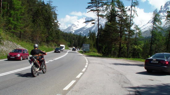 .....den Fernpass runter 