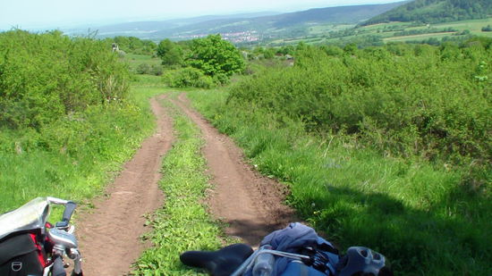 --auf der "Hohen Hölle ". Blick zurück!!!! ;(