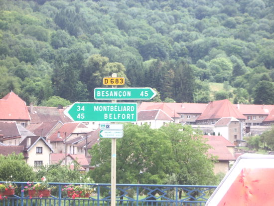 Auf Richtung Besancon