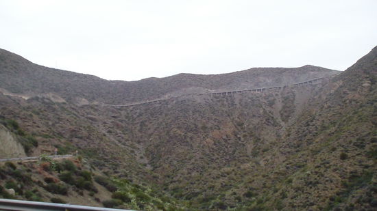 Blick von unten auf die gefahrene Strecke