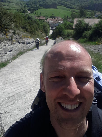 bergauf in der Hitze