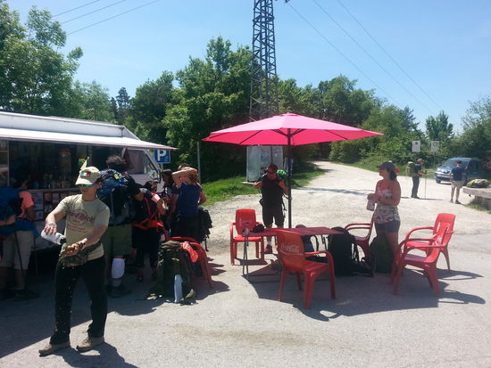 Kiosk kurz vor Zubiri